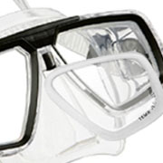 Taucherbrille mit optischen Gäsern